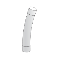 Góc uốn 18 độ uPVC Sino