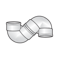 Cút chữ S uPVC Sino
