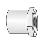 Nối thẳng ren trong PVC Sino