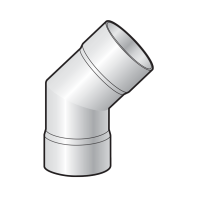 Nối góc hàn 45 độ PVC Sino
