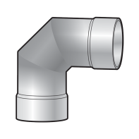 Nối góc hàn phủ 90 độ uPVC Sino