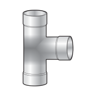 Tê hàn phủ 90 độ uPVC Sino