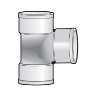 Tê 91.5 độ phun phủ uPVC Sino