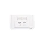 Ổ cắm điện thoại 4 dây và ổ cắm máy tính 8 dây S6832RJ/RJ5E