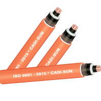 Cáp 1 lõi – màn chắn sợi đồng – không giáp 3.6/6(7.2)KV – Cadisun