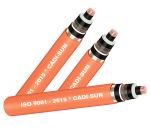 Cáp 1 lõi, màn chắn sợi đồng, giáp băng nhôm 8.7/15(17.5)kV
